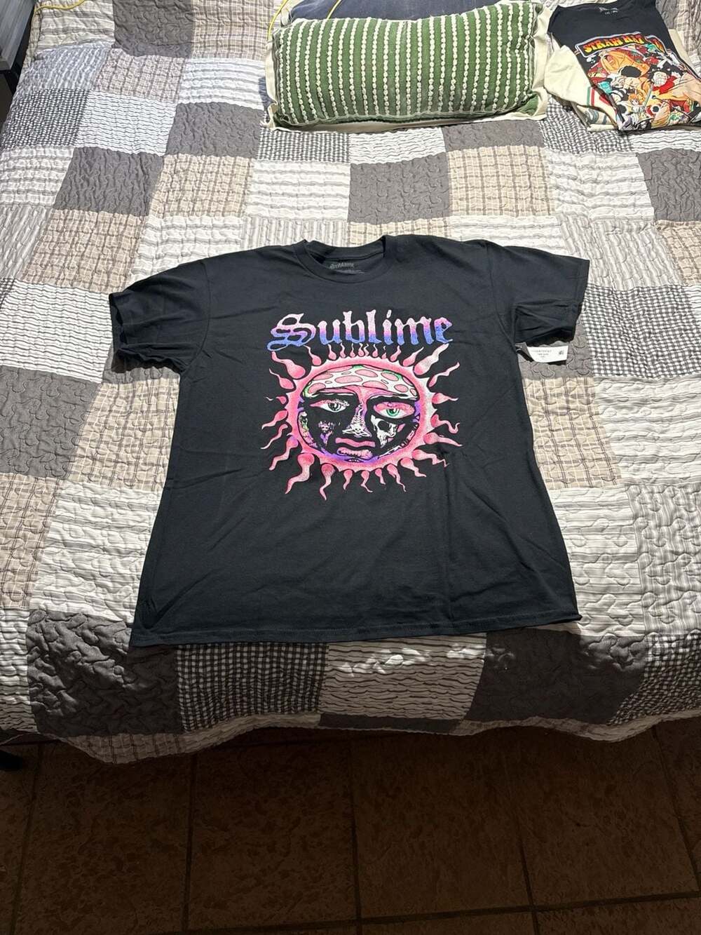 Sublime Men's Sun Logo Graphic T-Shirt, Black, Size Large